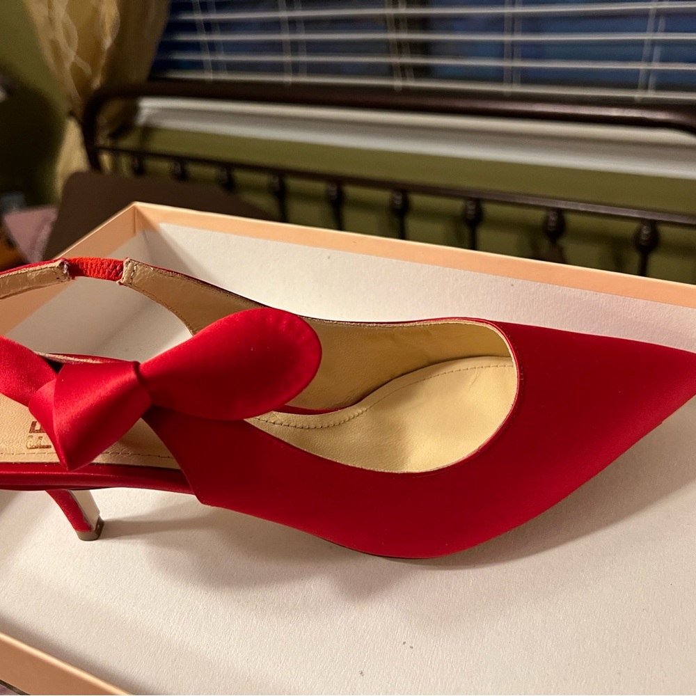 FESTA Raso Rosso Red Bow Women's Heels